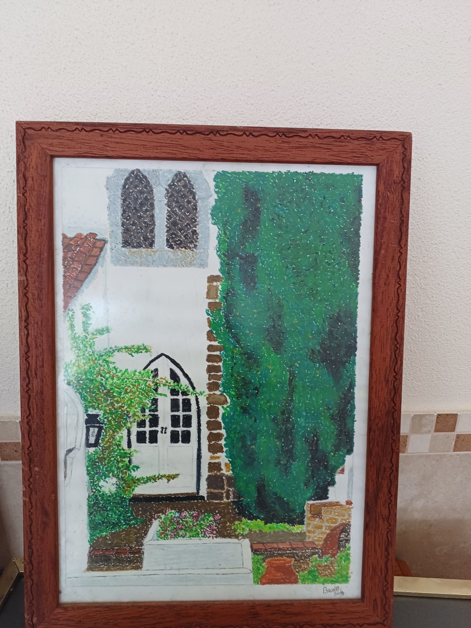 Quadro pintado à mão