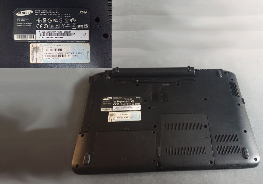 Samsung R540 - неробочий (на запчастини)