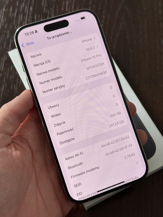 iPhone 15 Pro 256 GB Natural Titanium – stan bardzo dobry, bez blokad