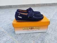 Mocassins menino em pele
