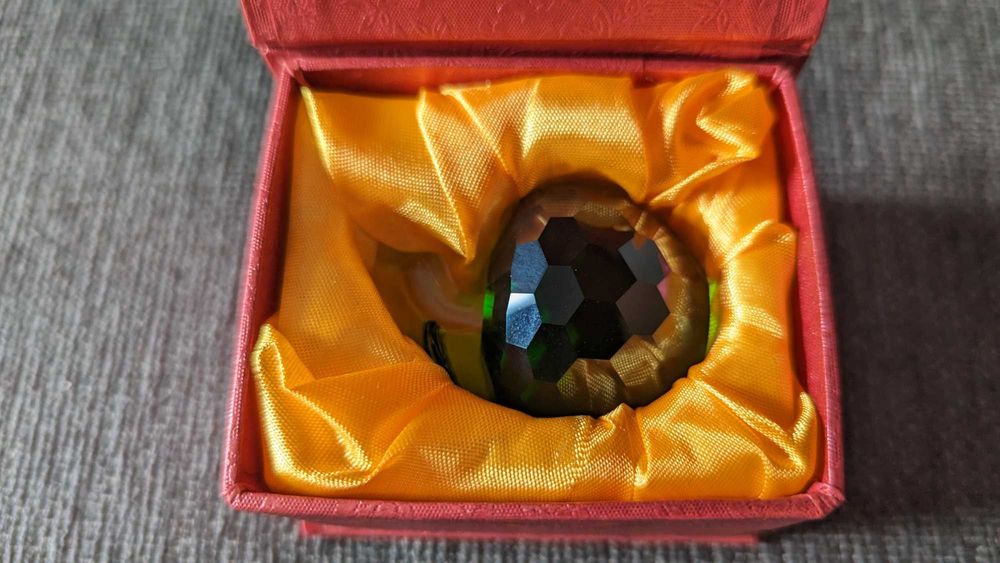 [Novo] Pisa Papel Vidro Cristal K9 Forma Maçã