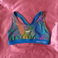 Stanik Nike Dri-Fit biustonosz sportowy niebieski XS fitness jogging