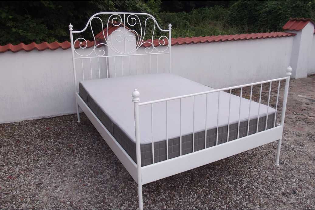 Łóżko sypialniane dwuosobowe sypialnia 140 IKEA LEIRVIK