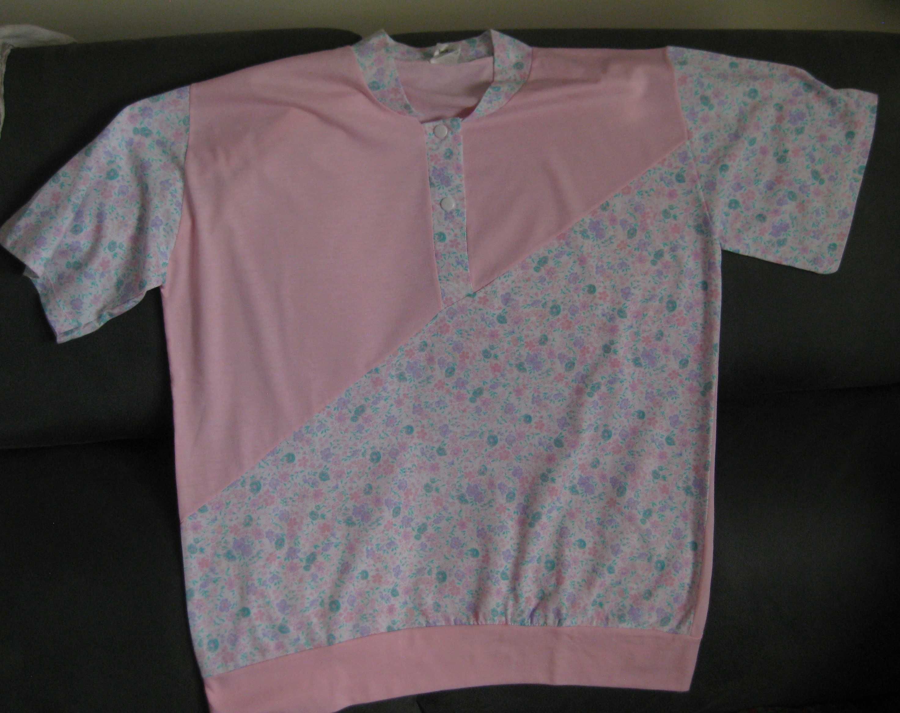 Pijama Camisola e Calção Tons rosa