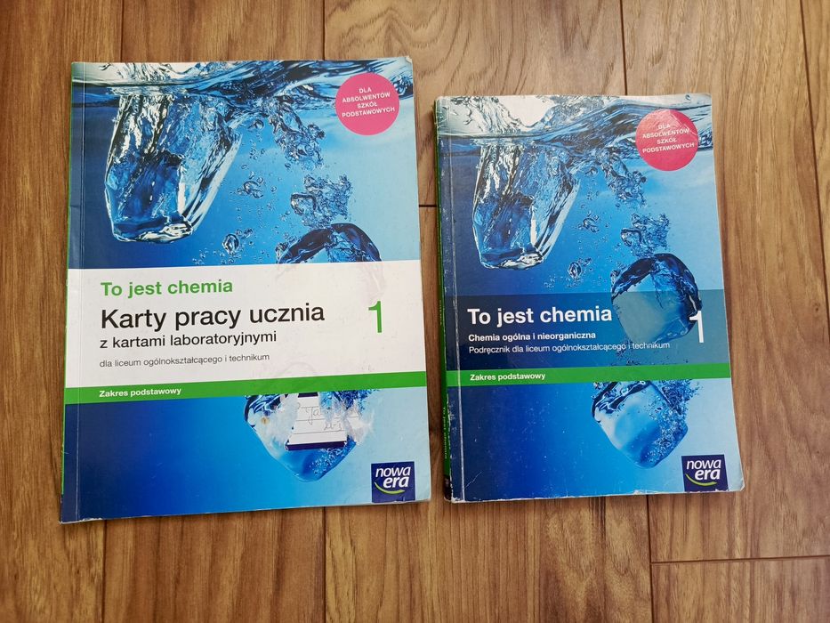 Zestaw podręcznik i karty pracy chemia klasa 1 zakres podstawowy