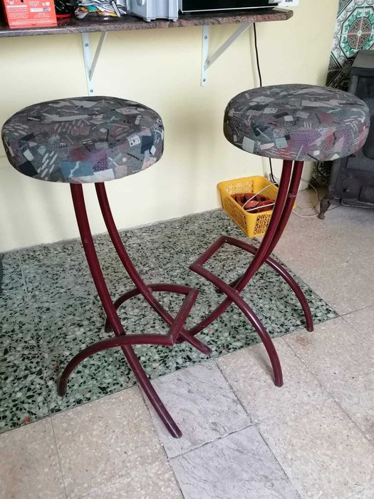 Bancos altos de balcão vintage