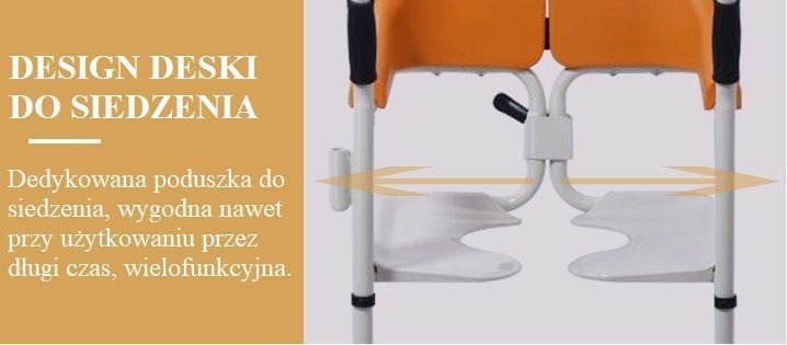 Krzesełko Toaletowo-Kąpielowe 5 Funkcyjne do transportu NOWOŚĆ