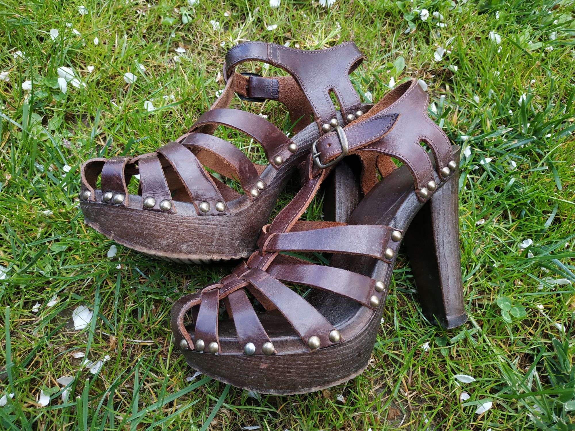 Skórzane buty, platforma #leather