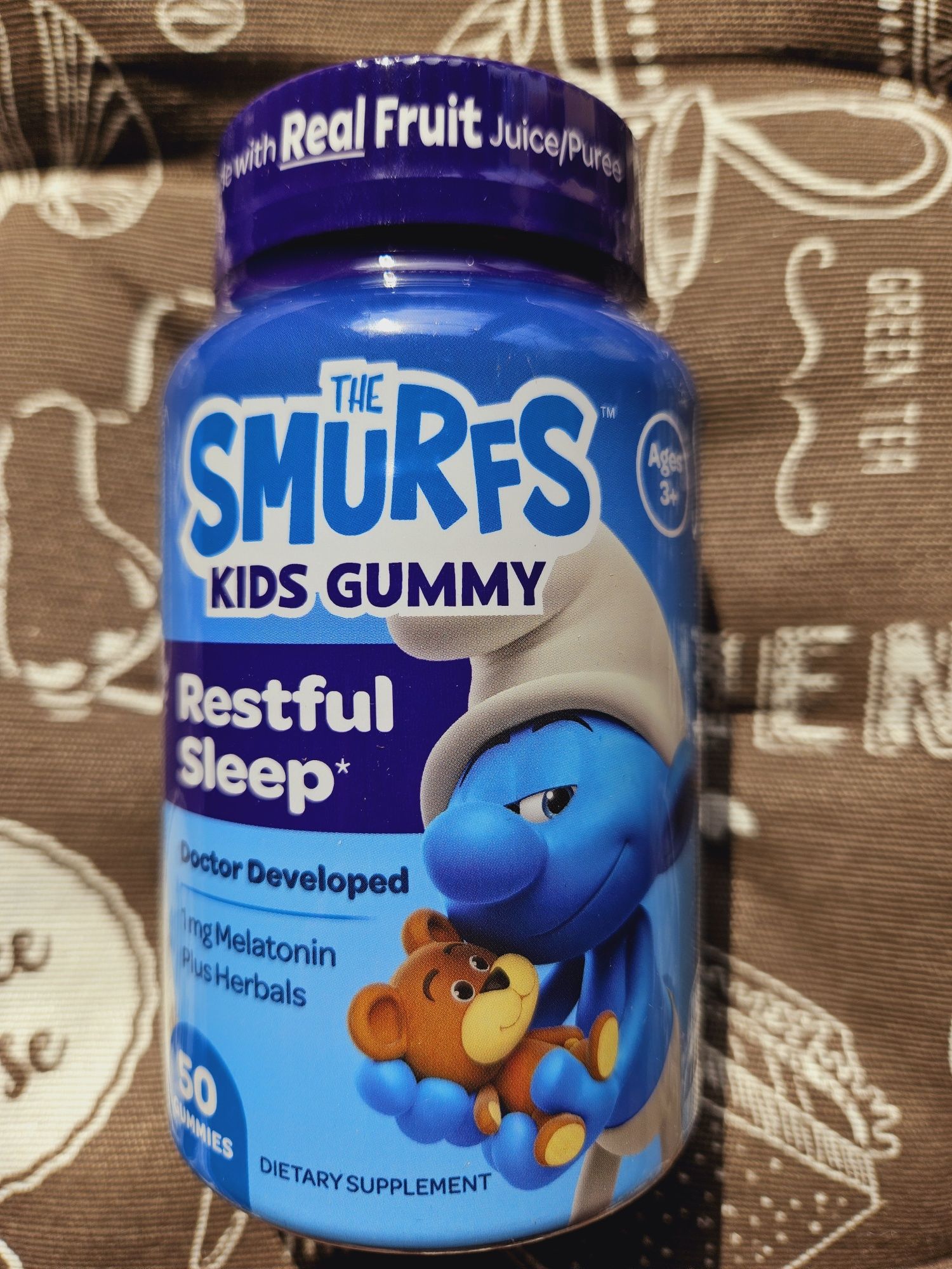 Smurfs вітаміни сон пам'ять спокій імунітет для дітей смурфики для сну