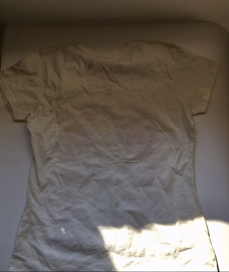 Nowa biała bawełniana koszulka T-shirt z nadrukiem Dekom Clothing [S]