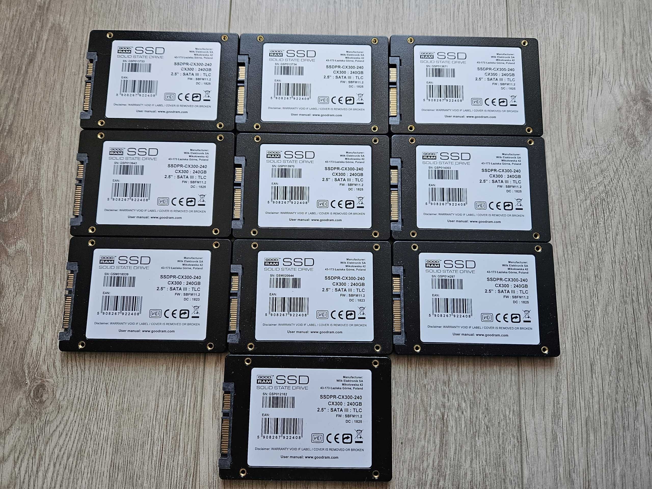 Dysk SSD 2,5" 240GB Goodram CX300 SATA 10 szt