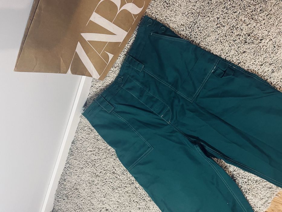 Ciemnozielone meskie spodnie robocze brixton rozm M/L