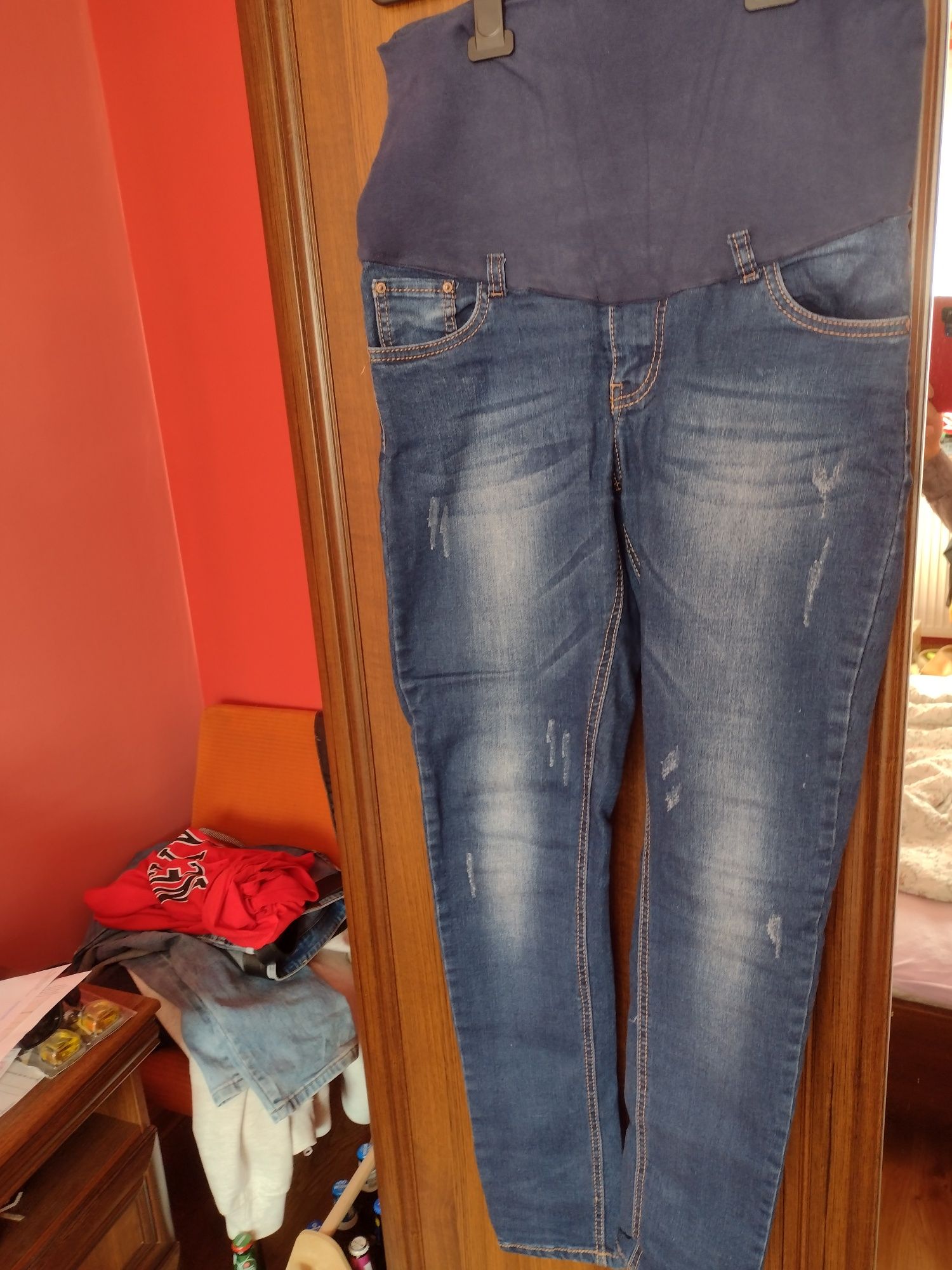 Spodnie jeansowe ciążowe M