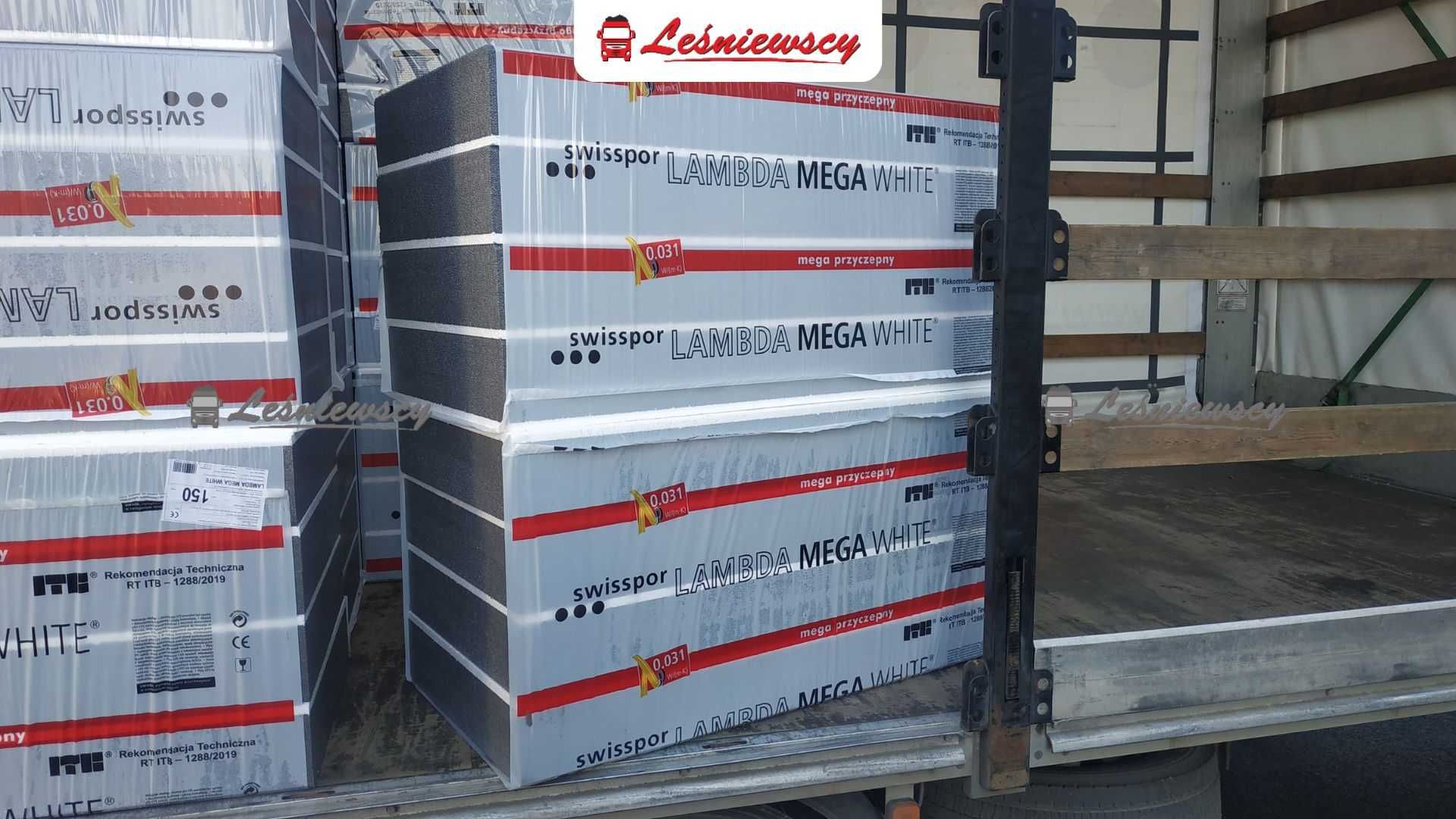 Styropian grafitowy szary SWISSPOR 0,031 LAMBDA MEGA WHITE cały kraj