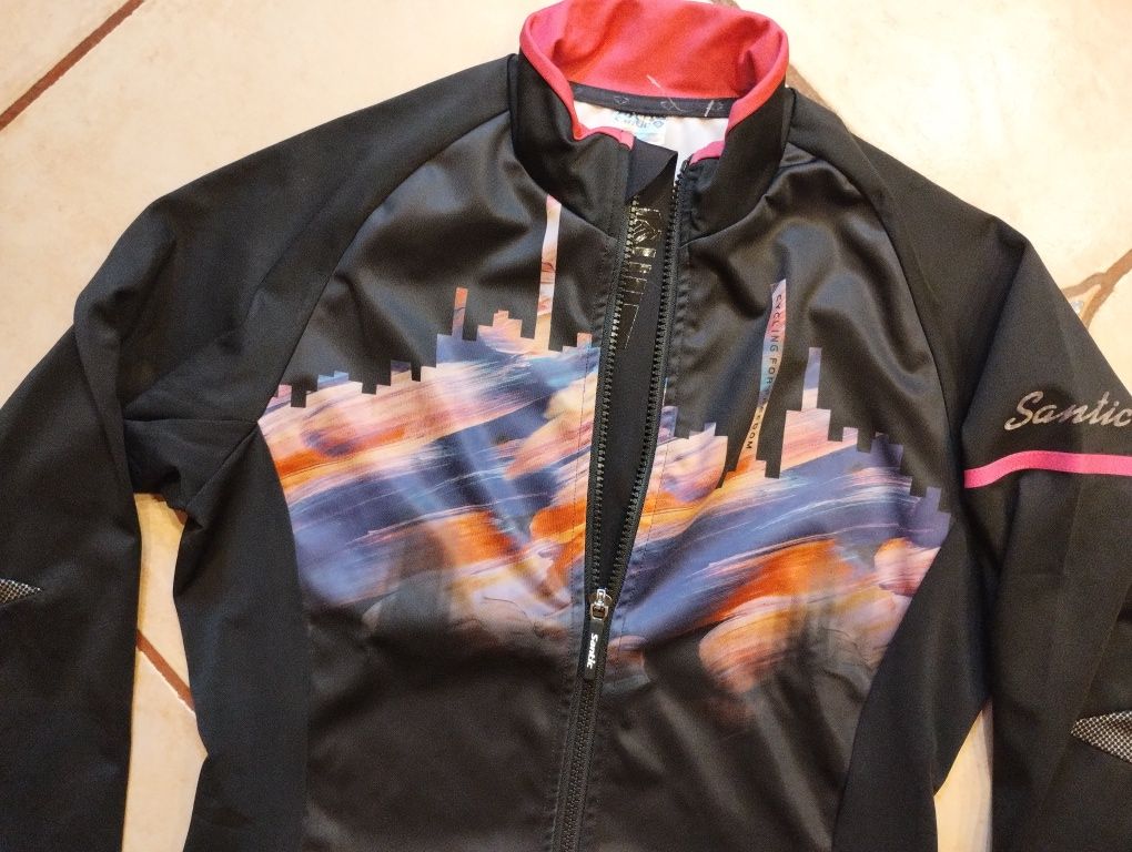 Bluza kolarska Santic ocieplana Cycling For Freedom - Jazda na rowerze