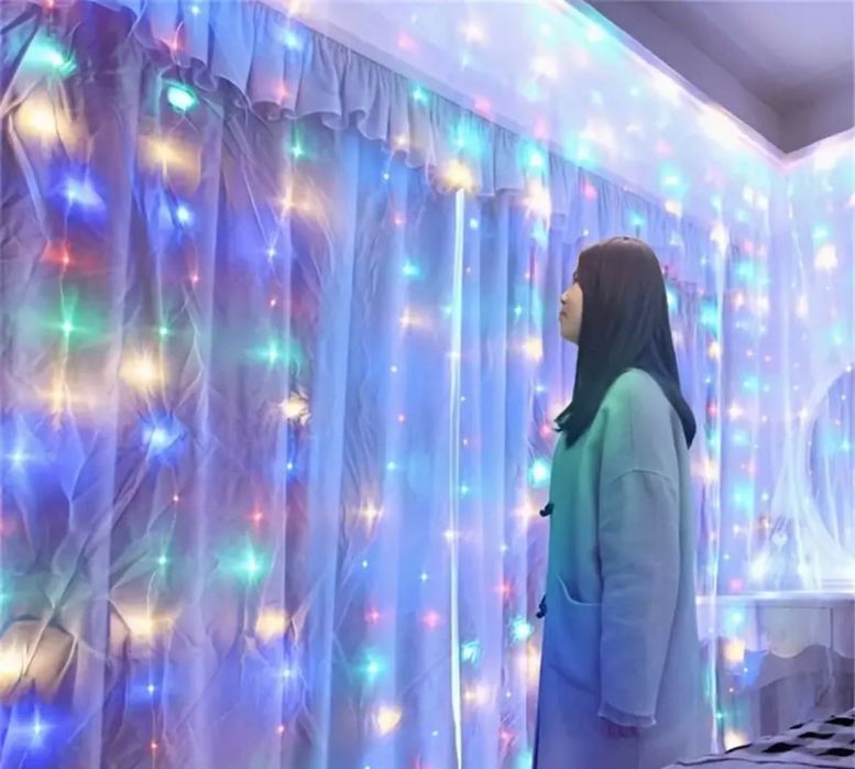 Гірлянда штора 3м*3м/300LED та 6м*3м/600LED