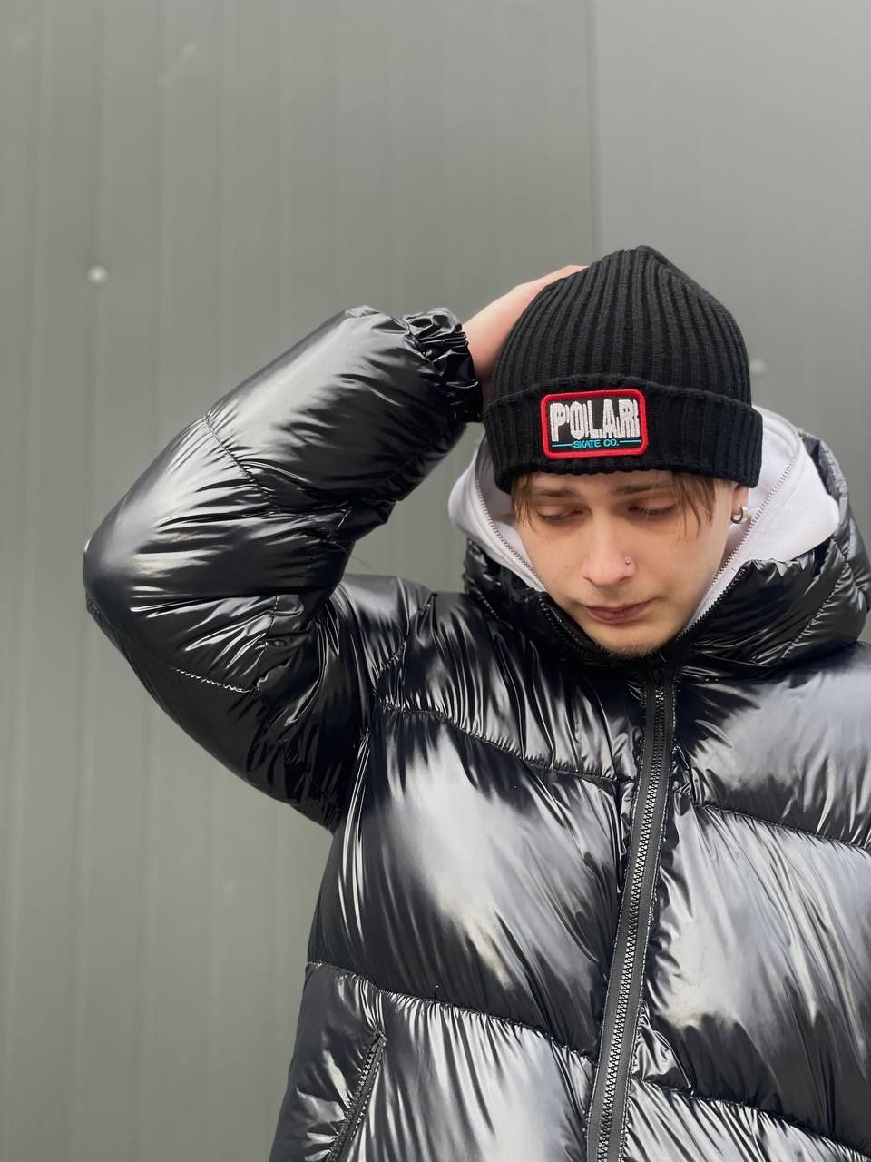 Шапка Polar Earthquake merino hat в чорному кольорі