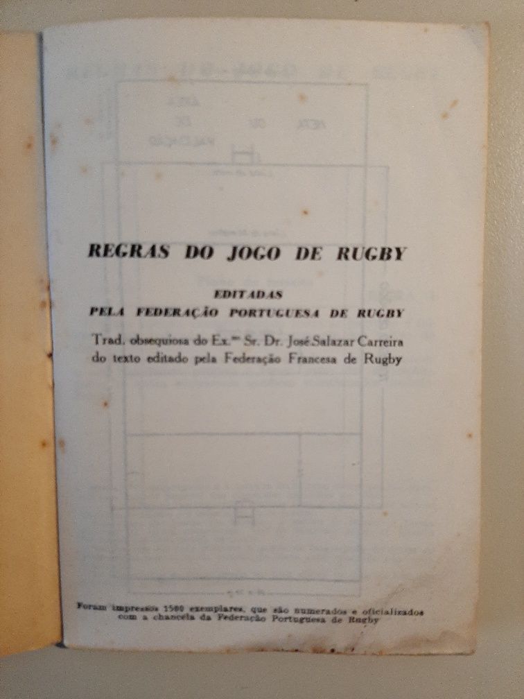 Rugby   Regras - 1964