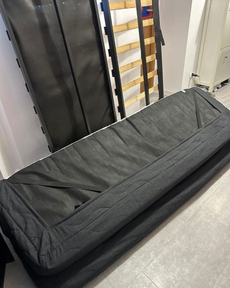 Sofa Ikea Nynhamn kanapa rozkładana/ wygodne łózko, superstan materac!