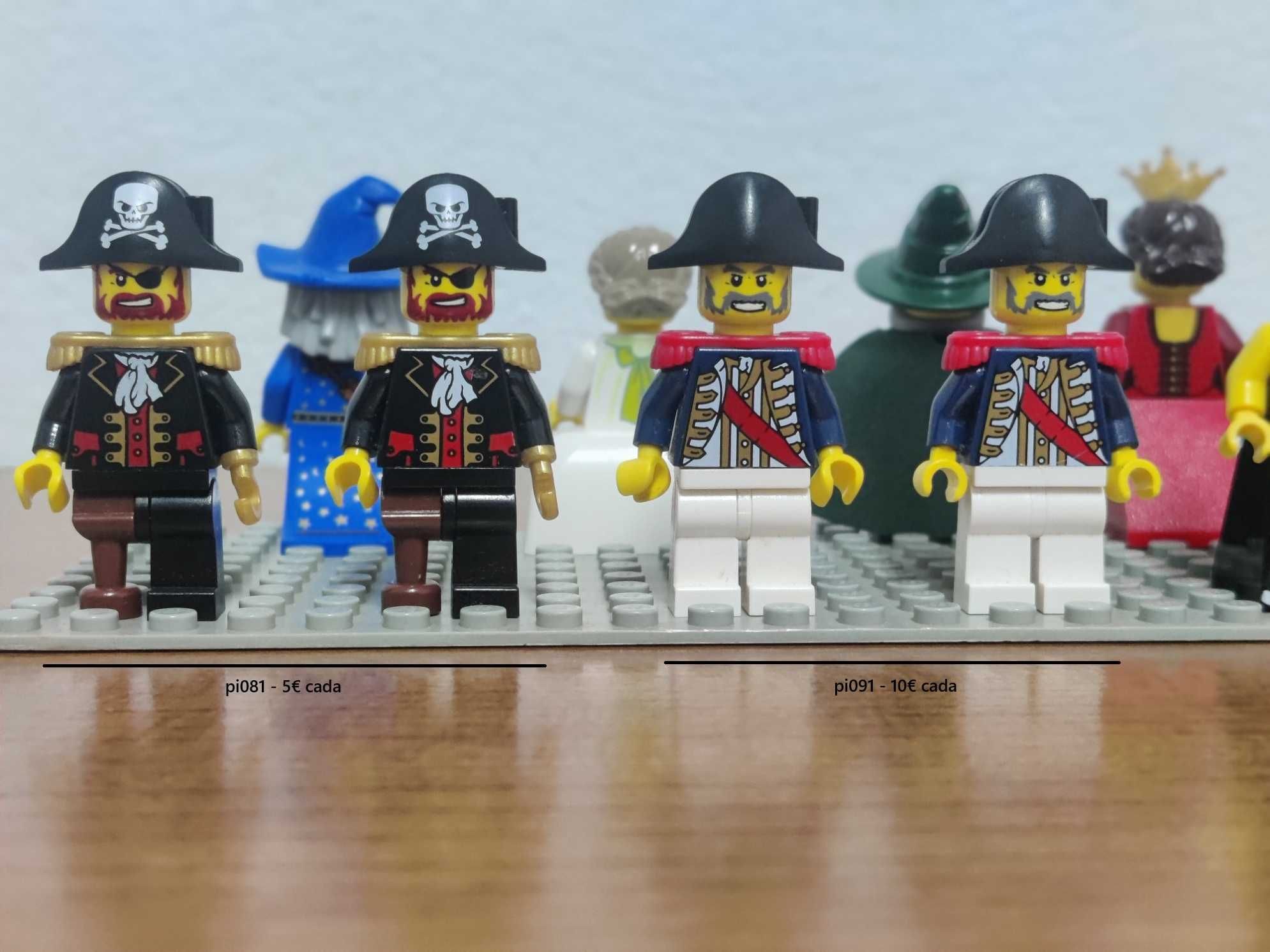 Lote Minifiguras Lego Castle e Pirates