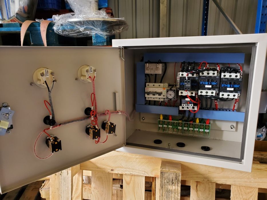 Quadro elétrico trifásico - estrela-triângulo - 40 cv, novo