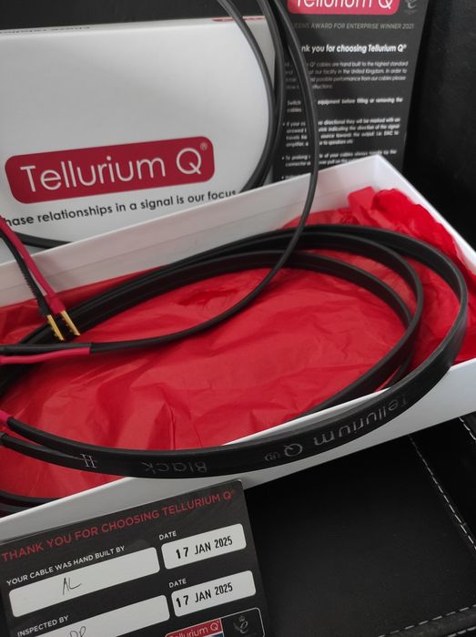 * Tellurium Black II 2 kable głośnikowe przewody 2x3,5m