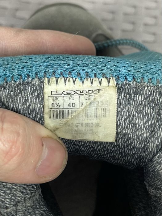 Lowa gore-tex ботинки 40 размер трекинговые серые