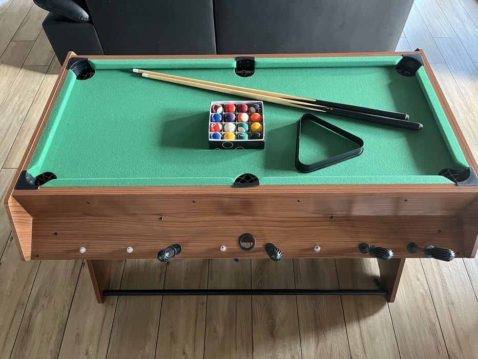 Stół do gry 3w1- bilard piłkarzyki cymbergaj