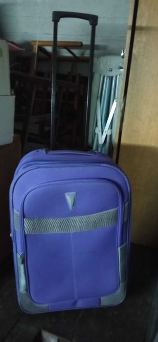 Mala de viagem trolley roxa