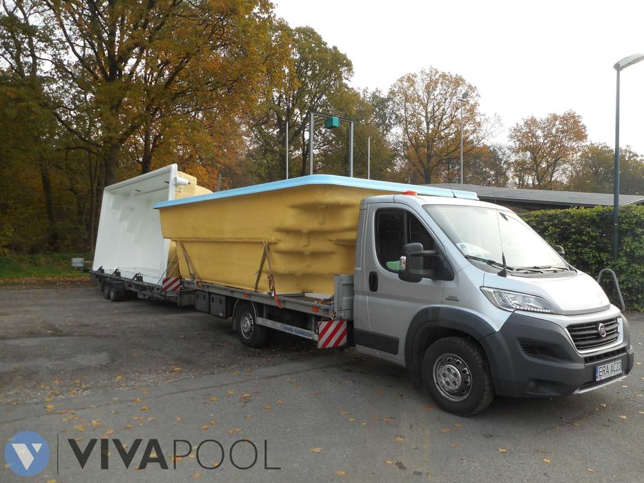 Basen ogrodowy z osprzętem JUMBO 8,2 x 3,1 poliestrowy wkopywany