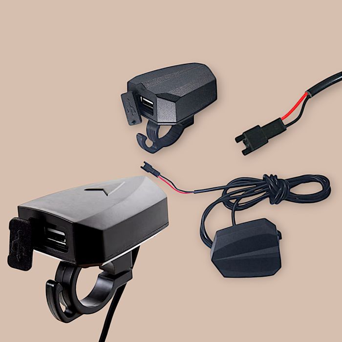 USB зарядка на руль велосипеда электросамокат