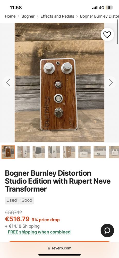 Bogner Burnley V1 - Edição Especial em Bubinga