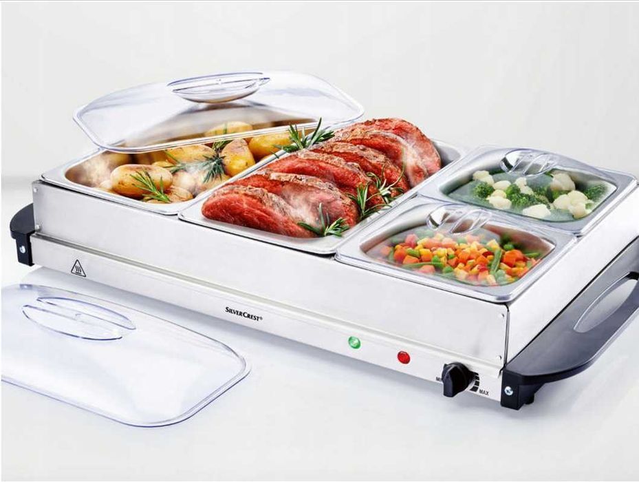 Elektryczny Podgrzewacz BEMAR Catering Bufetowy x4 pojemniki