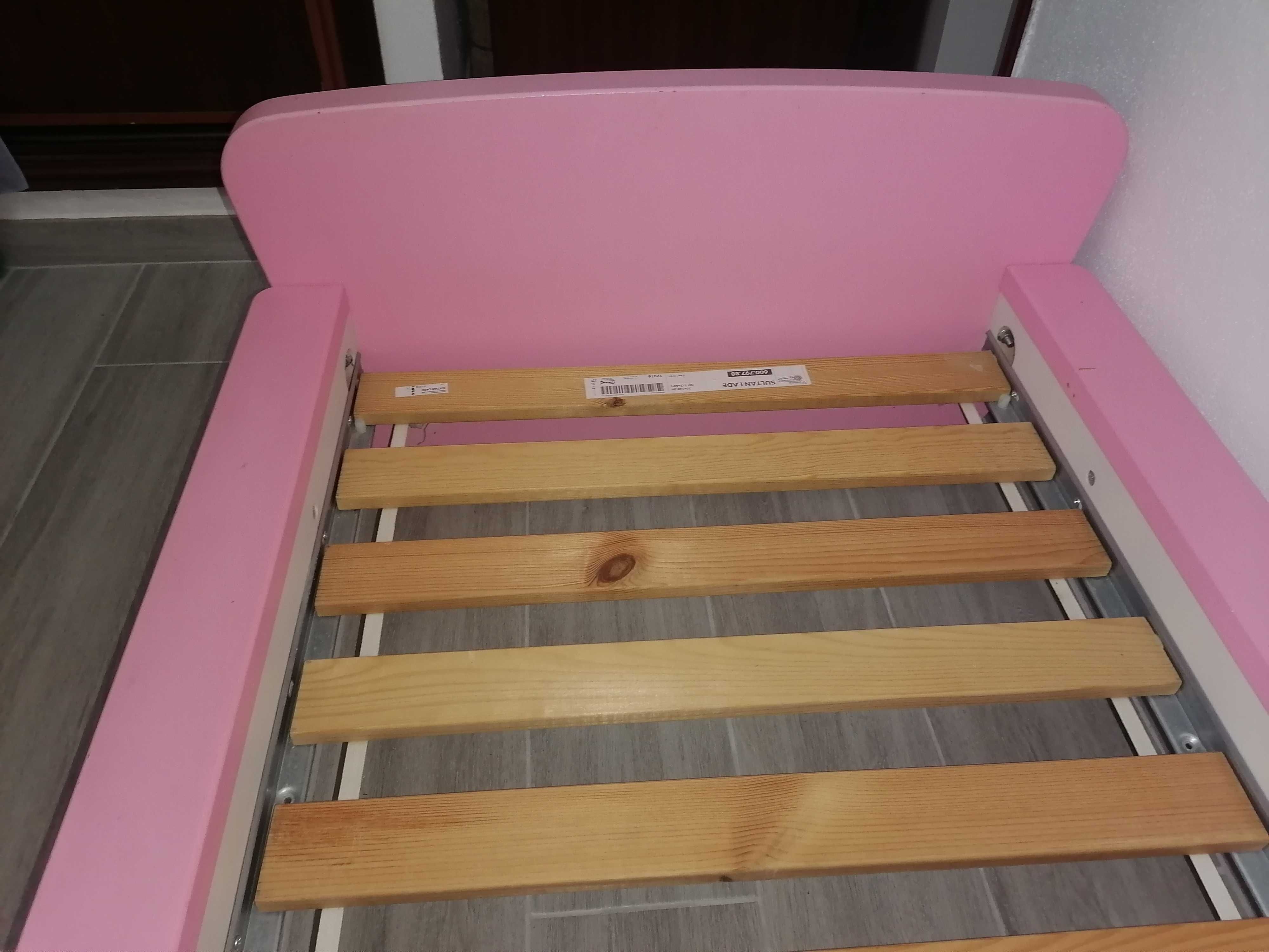 Cama de criança, rosa, IKEA