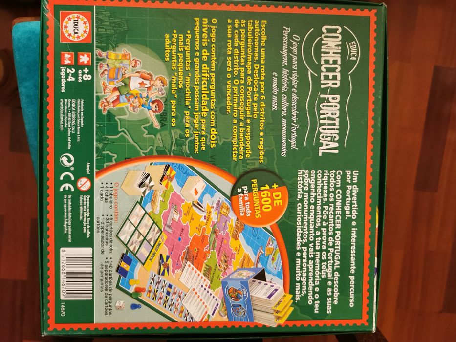 Jogo "Conhecer Portugal" da Educa