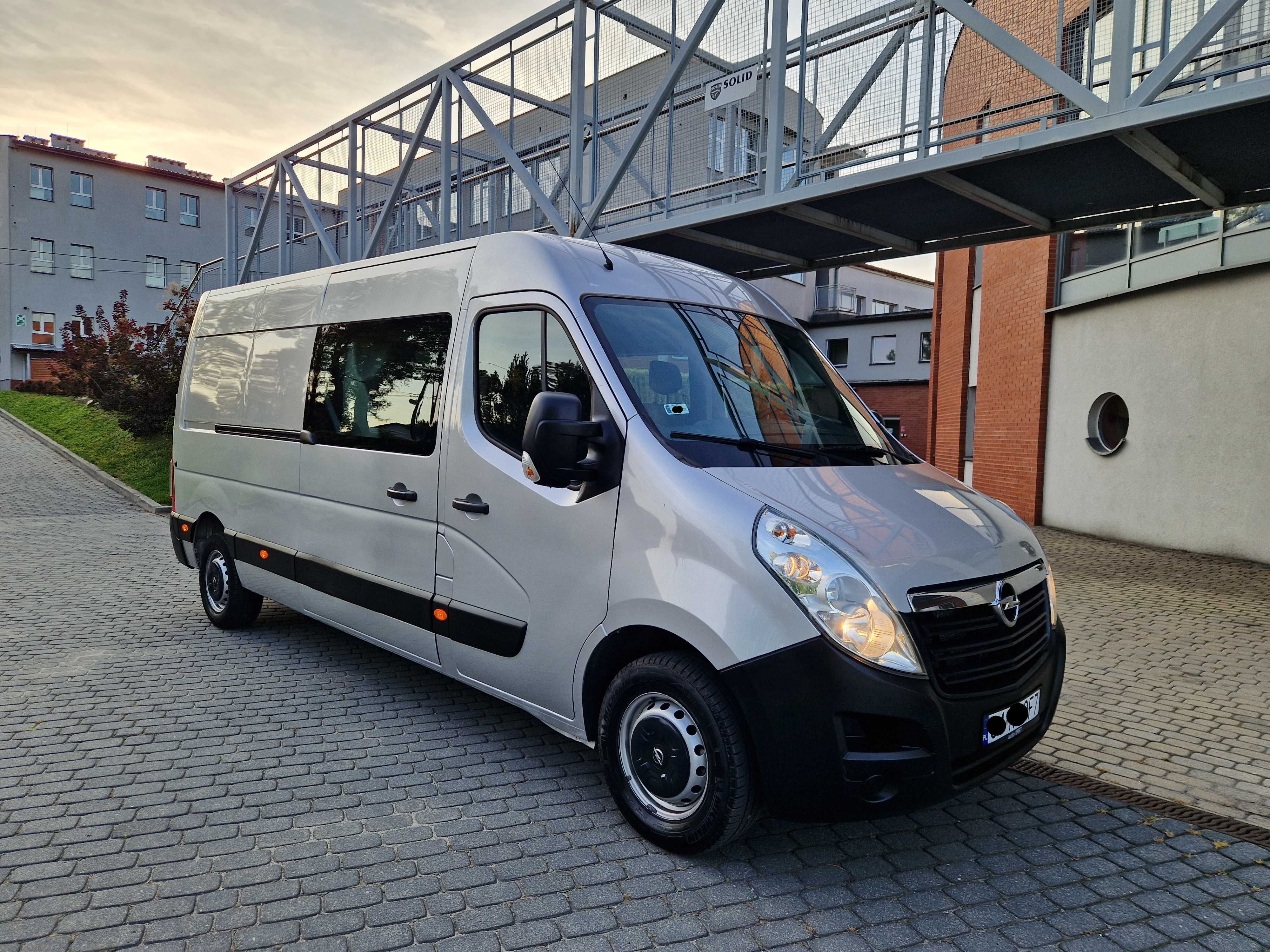 Opel Movano Max L4H2 7 Osobowy Brygadówka Klima master ducato F-Vat23%