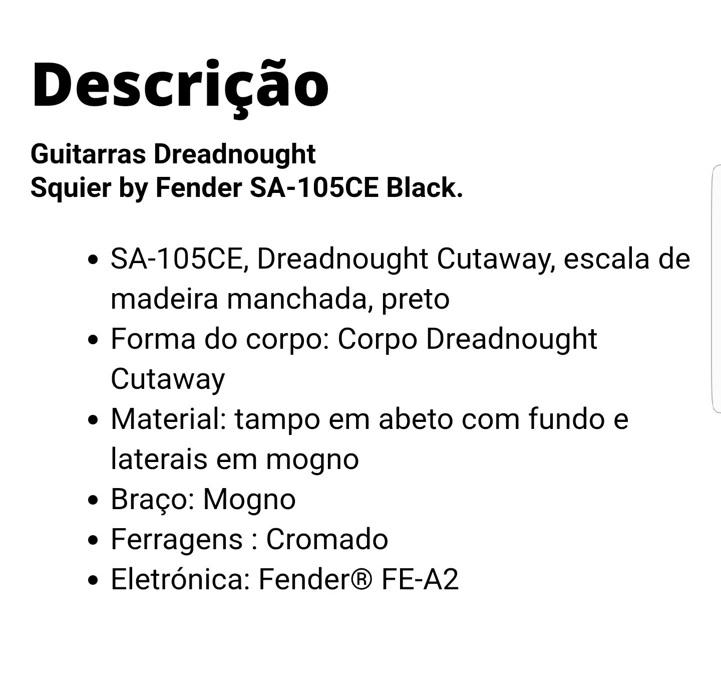 Squier electroacústica