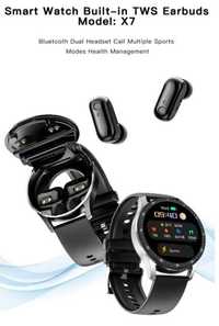 Smartwatch & Headset TWS 2 in 1  c/ auriculares interior »artigo NOVO*