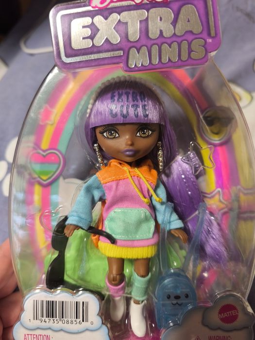 Лялька Барбі Екстра міні з фіолетовим волоссям Barbie Extra Minis Doll