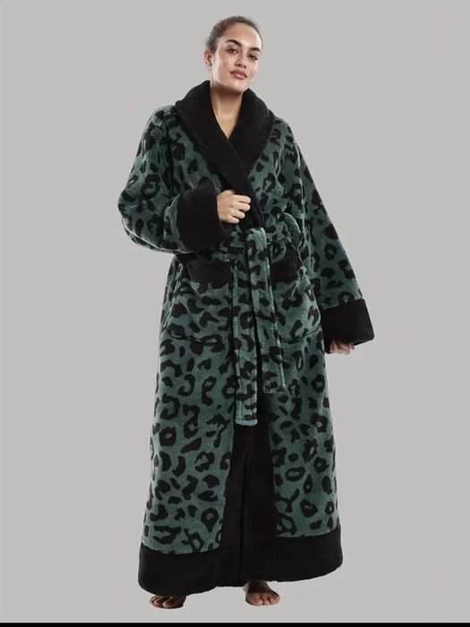 Тёплый уютный длинный халат Oversize