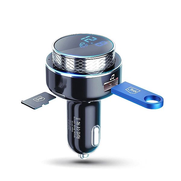 Transmiter samochodowy 3mk Hyper Car FM Transmitter z portem USB-A - c