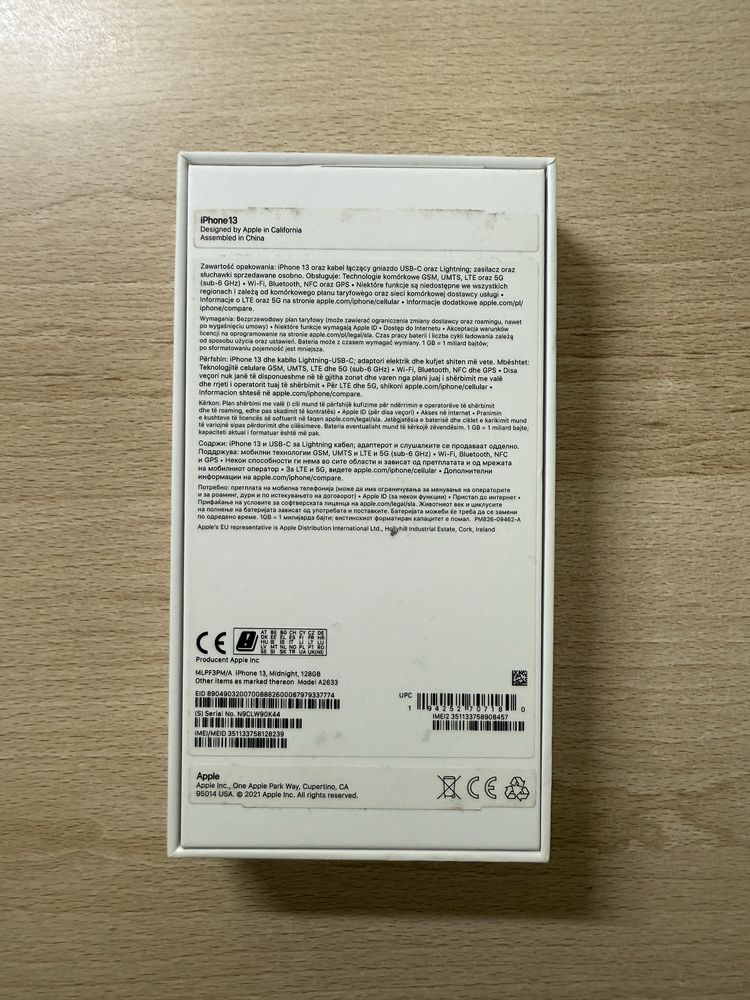 Iphone 13 Midnight Black 128Gb