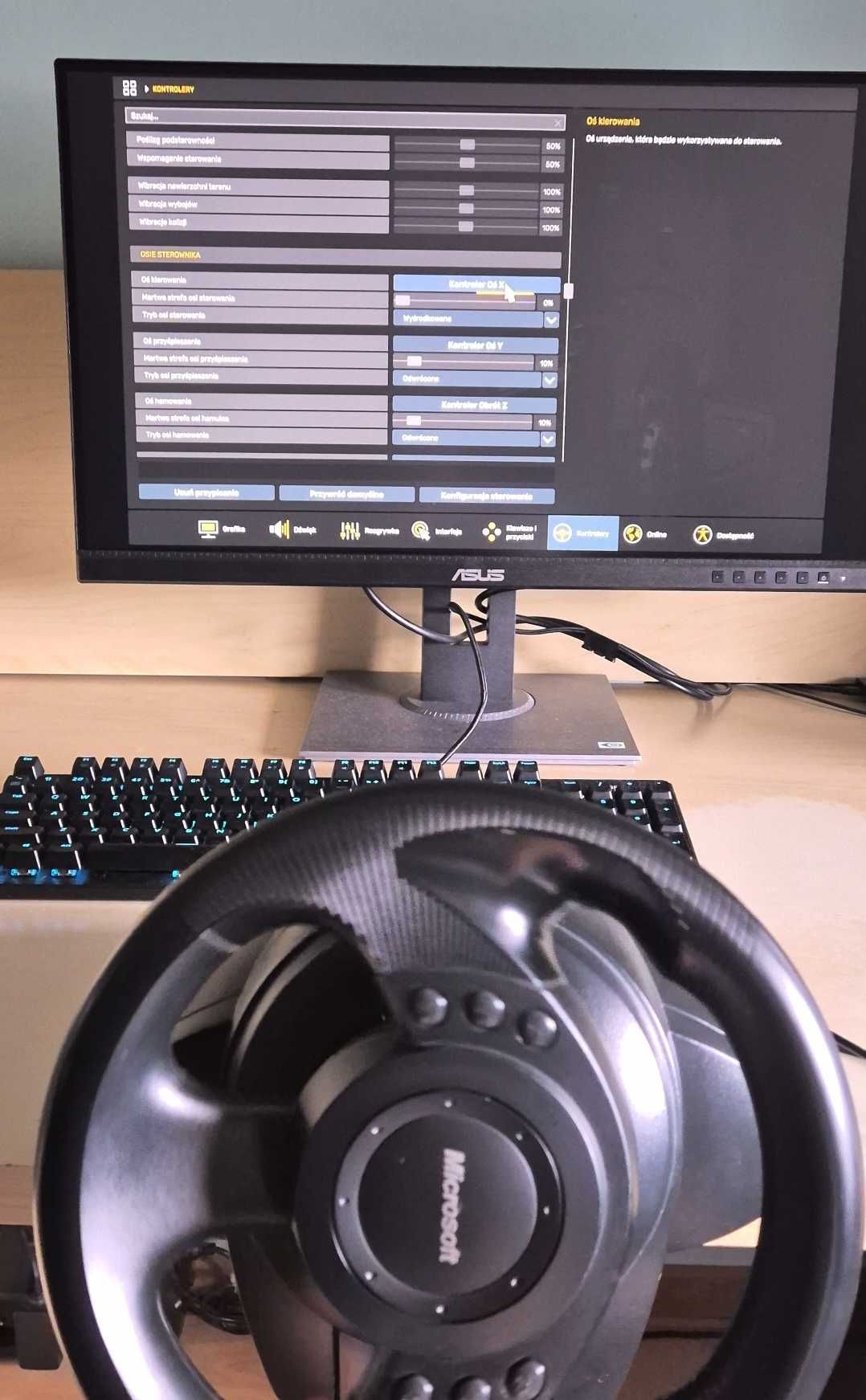 Zestaw KIEROWNICA + PEDAŁY USB Microsoft SideWinder Precision v1.0