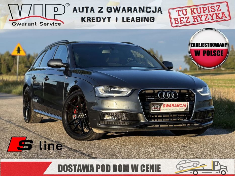 Audi A4 Avant S-LINE 2.0 TDI 177kM / PISEMNA GWARANCJA w cenie / Transport / KREDYT
