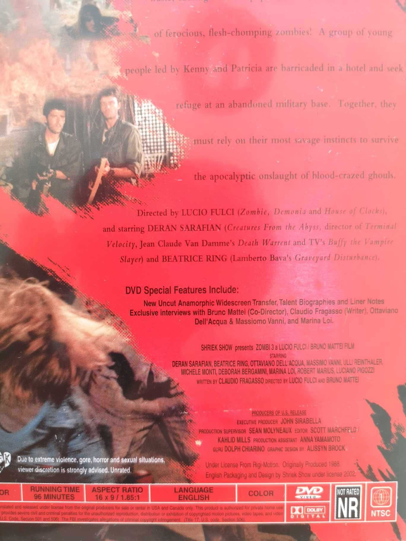 DVD Zombie 3 / Zombi 3 - A Revolta dos Mortos-vivos