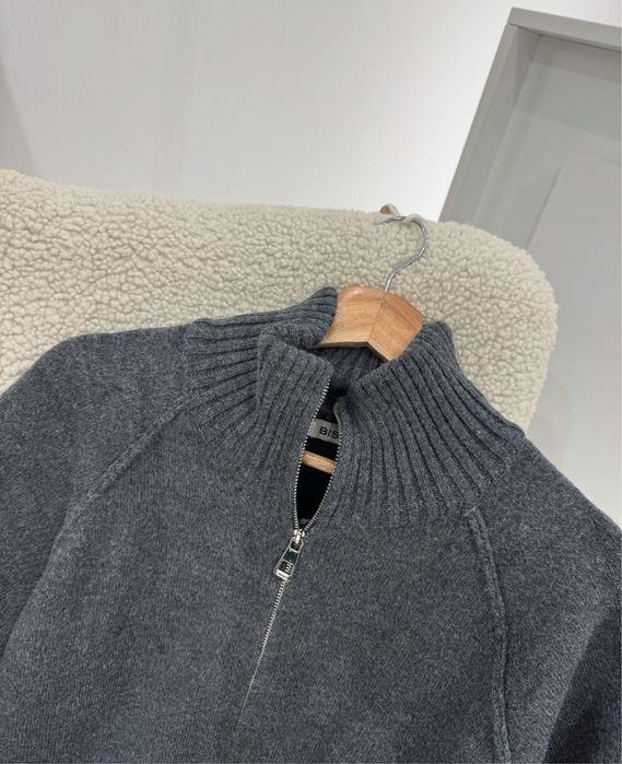 В’язаний кардиган на блискавці з рукавами реглан, кофта на змейке