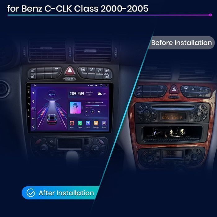 Radio nawigacja Mercedes Benz C CLK S203 W203 W209 A209 Android