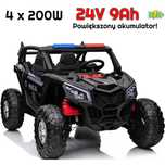 Mocne dwuosobowe auto na akumulator policja 24V 800W MOCY!!