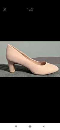 Buty czółenka damskie różowe Tamaris rozm 38