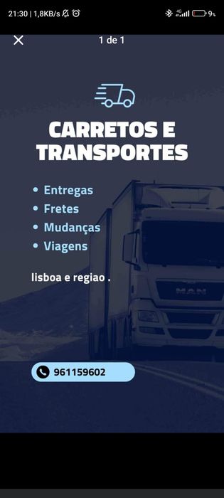 Frete mudanca lisboa